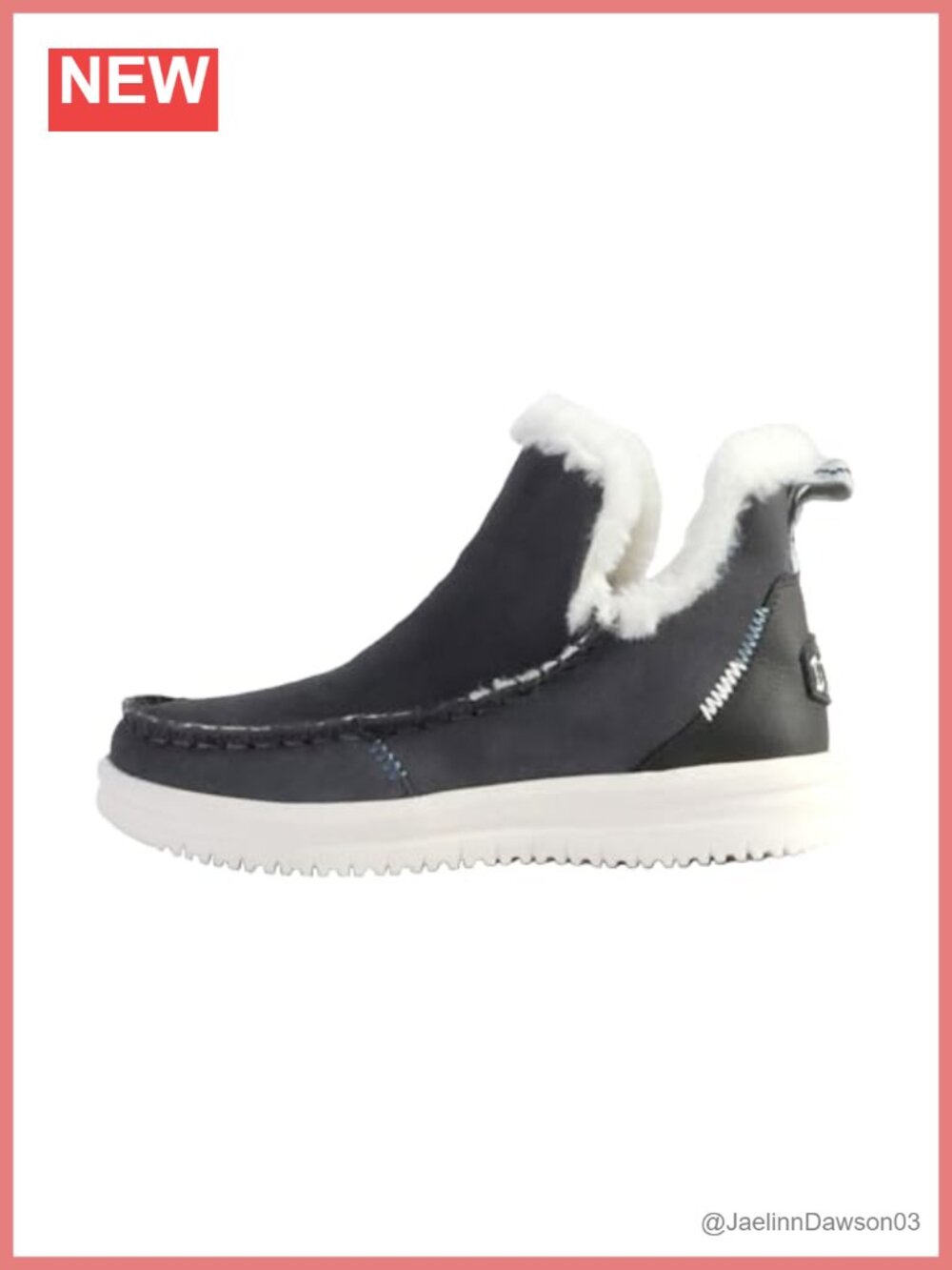 Women's HEYDUDE Camden Suede Ankle Boots Water Resistant Pull-On Round Toe
